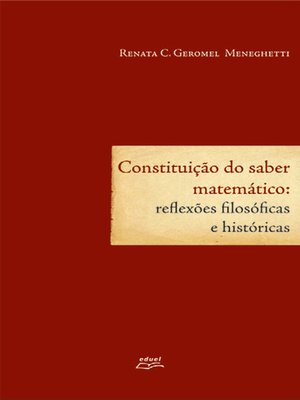 cover image of Constituição do saber matemático